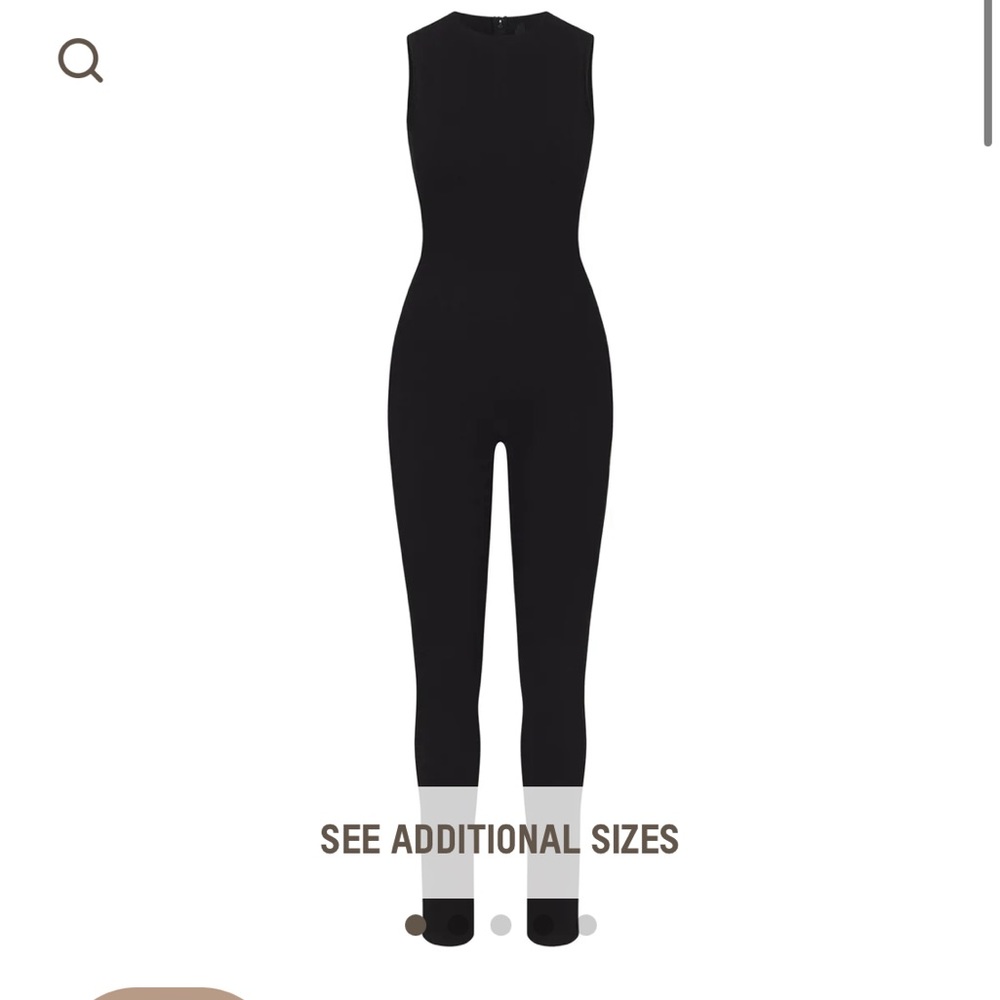 NWT Outdoor Basics Mock Neck Sleeveless Catsuit Onyx Bodysuit Black